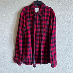 Great outdoors size XL Red Flannel Men’s Slim Fit